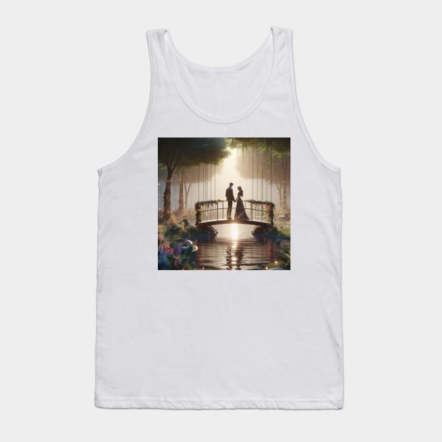 Amour sur le pont de bonheur Tank Top by Zinoo